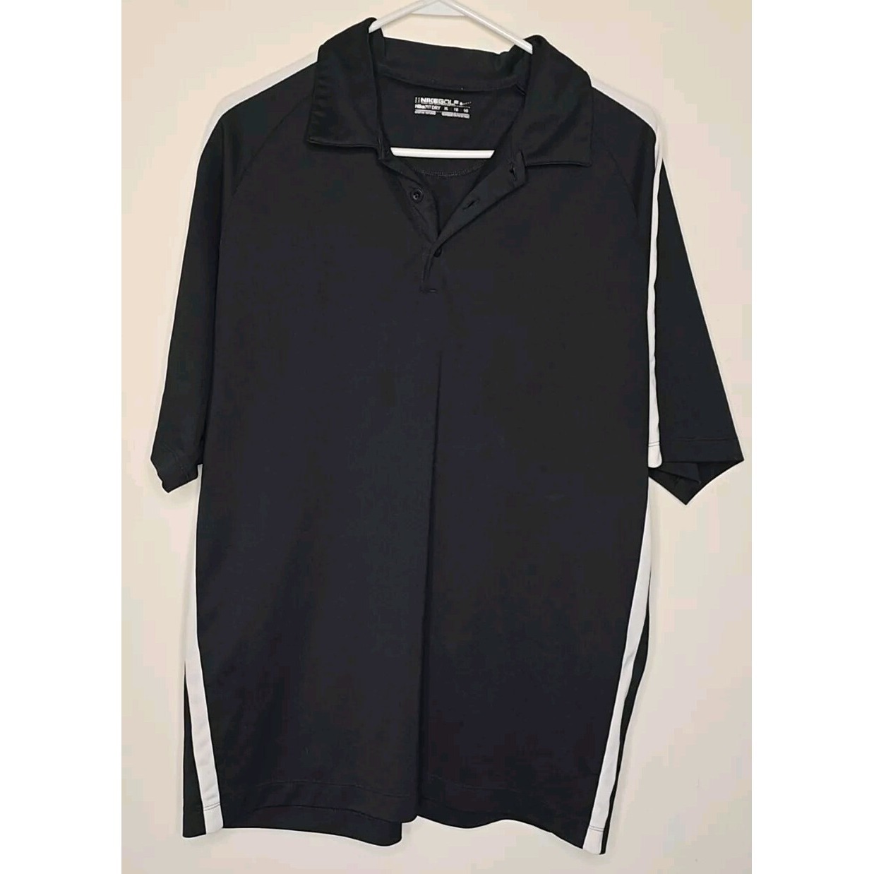 Nike Golf Mens Polo Drifit Mens Xl Golf Shirt Black Collared